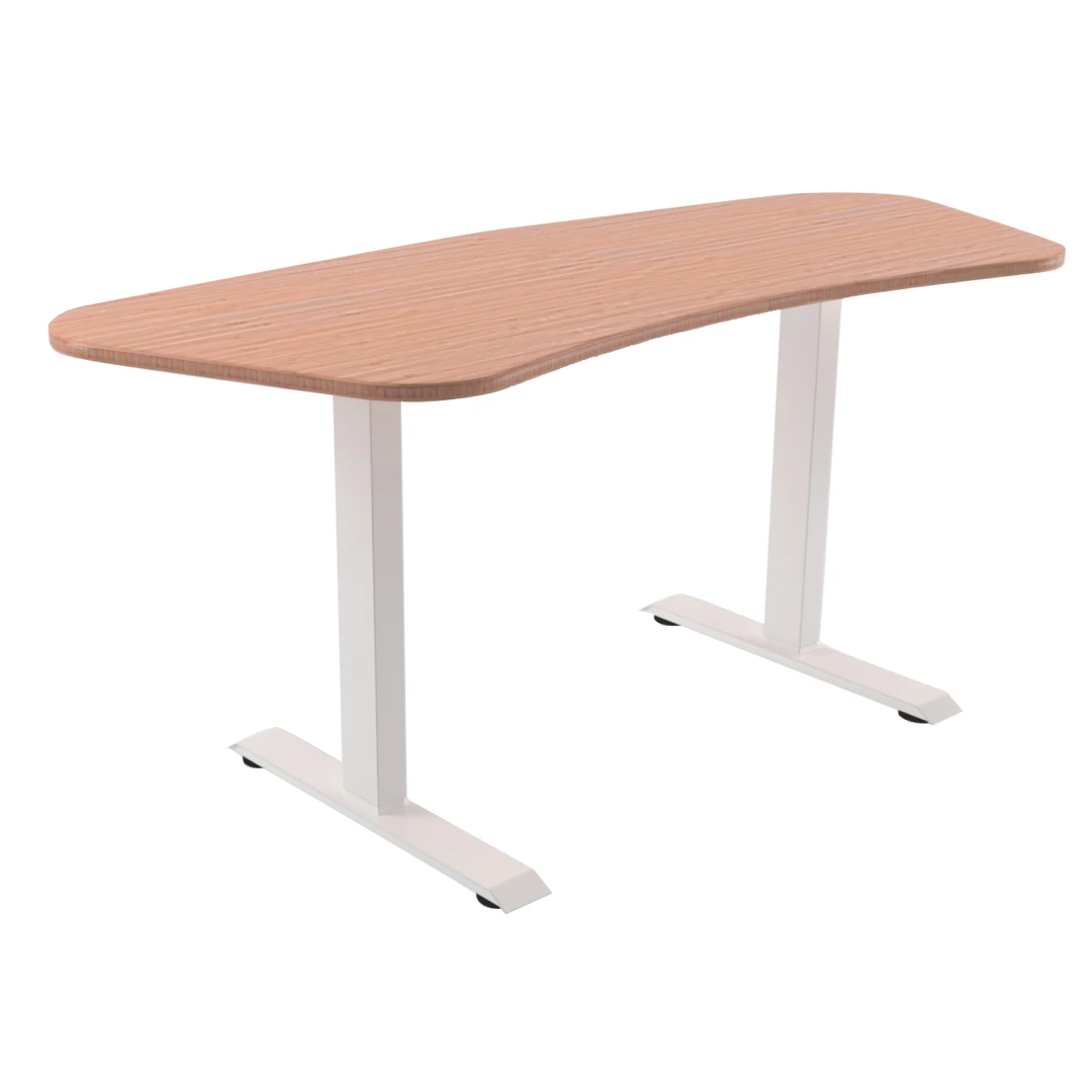 Smart Sit Stand Desk - curved shape