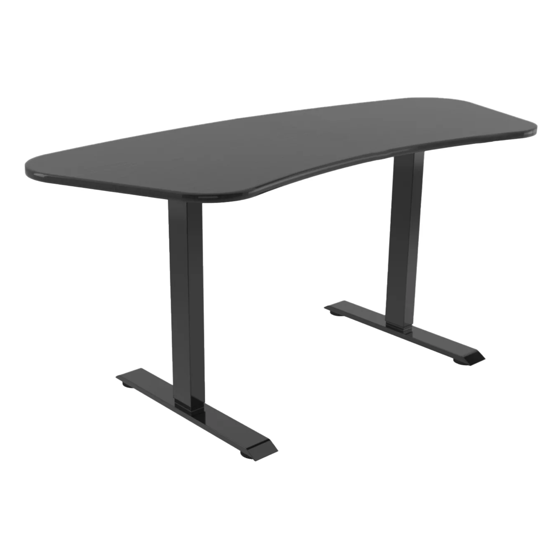 Smart Sit Stand Desk - curved shape