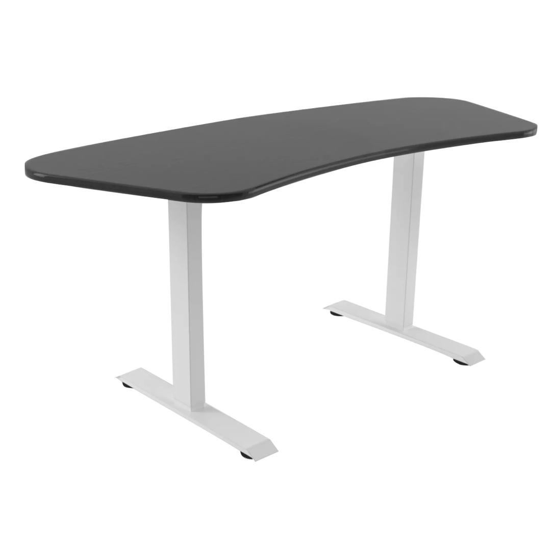 Smart Sit Stand Desk - curved shape