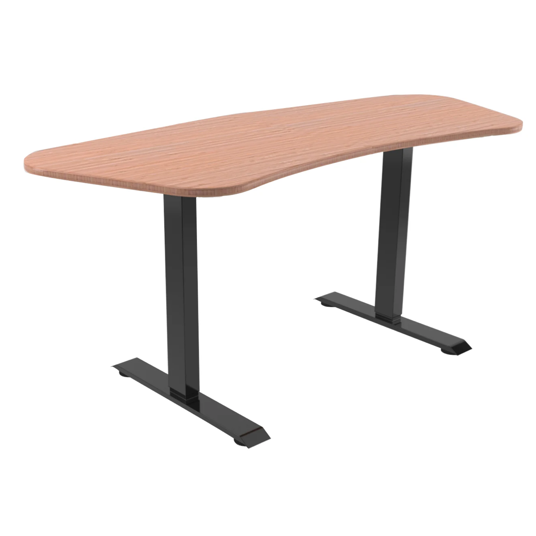 Smart Sit Stand Desk - curved shape